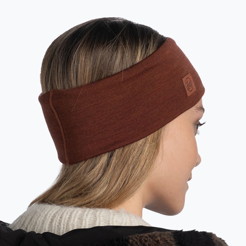 BUFF Merino Широка масивна лента за глава Сиена 4
