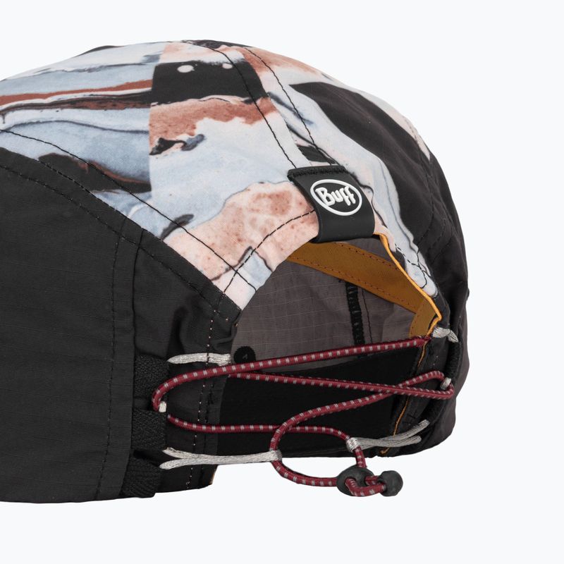 Шапка с козирка BUFF 5 Panel Explore reige black 4