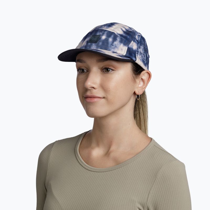 Шапка с козирка BUFF 5 Panel Go deri blue 2