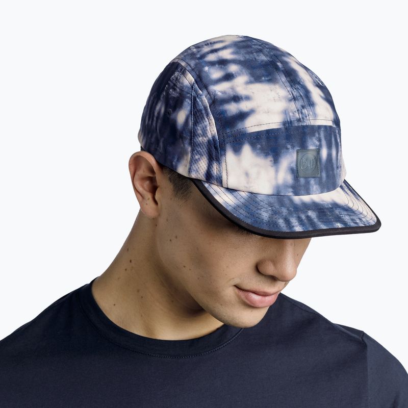 Шапка с козирка BUFF 5 Panel Go deri blue 3