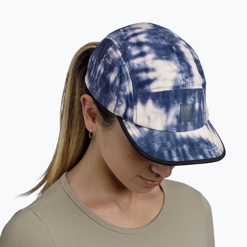 Шапка с козирка BUFF 5 Panel Go deri blue 4