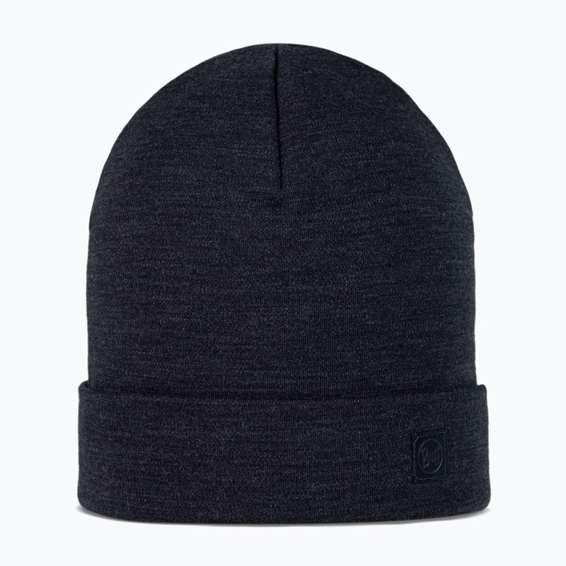 Зимна шапка BUFF Heavyweight Merino Wool solid indigo