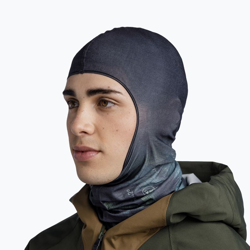 Балаклава BUFF Ecostretch alock със сребърен ръкав 3