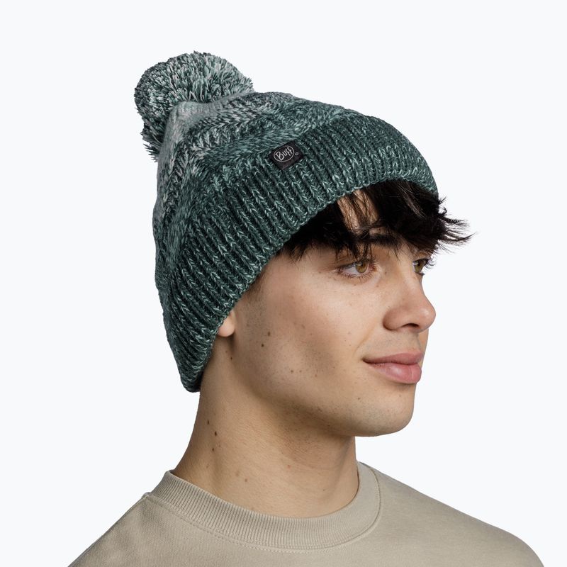 Зимна шапка BUFF Knitted & Fleece Masha silversage 4
