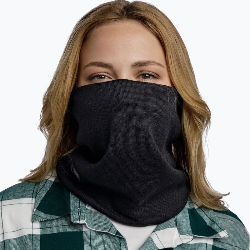 Шал комин BUFF Knitted Niels black 4