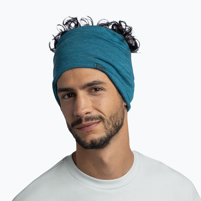 Многофункционален шал BUFF Lightweight Merino Wool teal 5