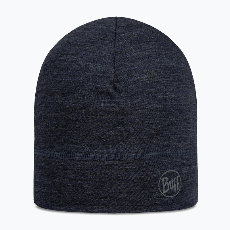 Зимна шапка BUFF Lightweight Merino Wool solid night blue