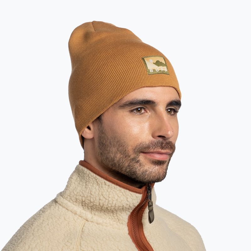 Зимна шапка BUFF Knitted Lilon Long peanut 4