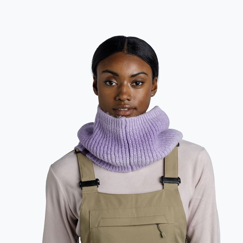 Шал комин BUFF Knitted Datma lavender 3