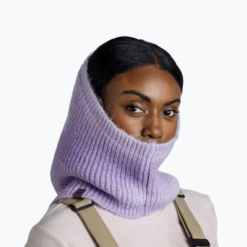 Шал комин BUFF Knitted Datma lavender 4