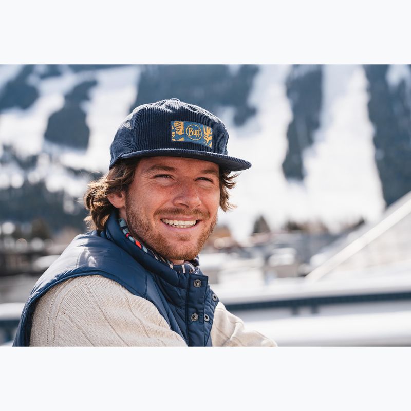 Шапка с козирка BUFF Chill Baseball navy blue sweater 4