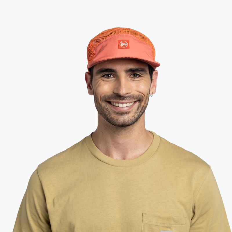 Шапка с козирка BUFF 5 Panel Air saret poppy 3