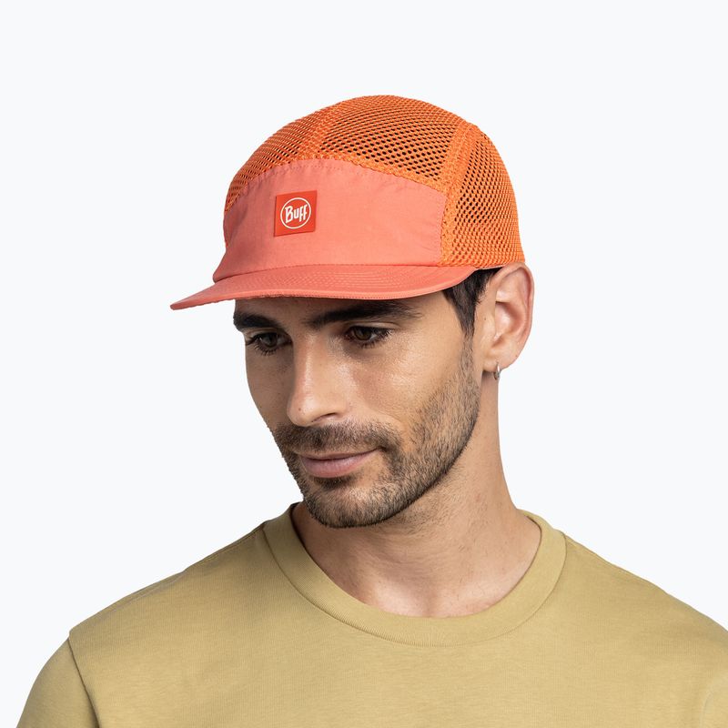 Шапка с козирка BUFF 5 Panel Air saret poppy 4