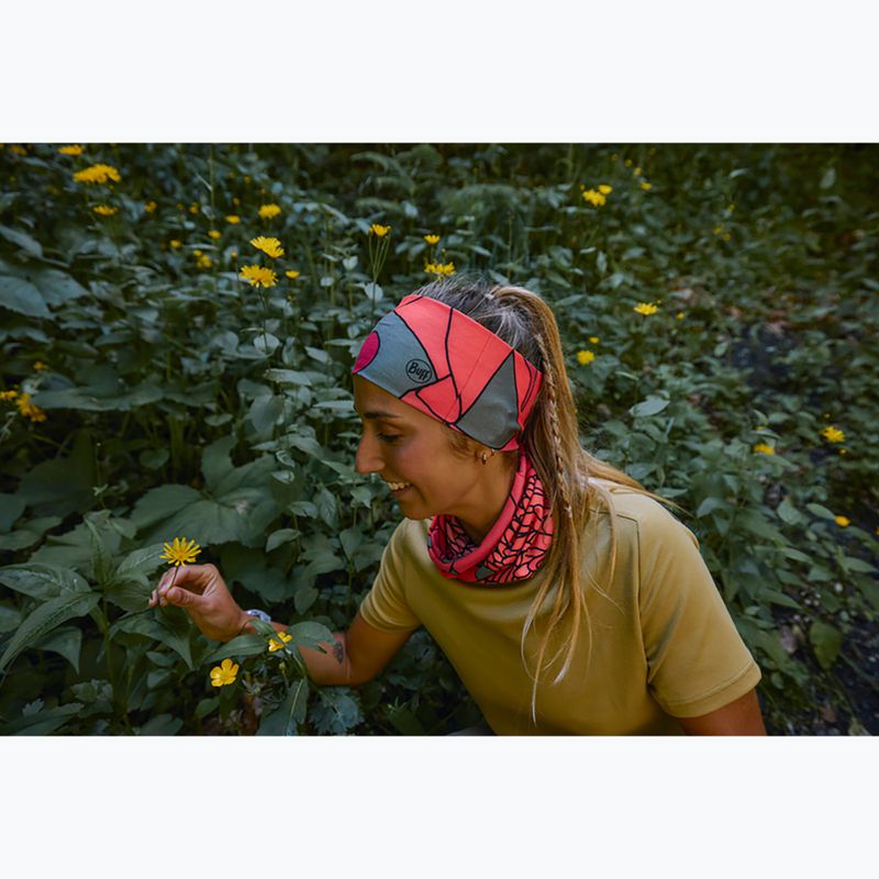 BUFF Coolnet UV Широка лента за глава с мак от арамай 2