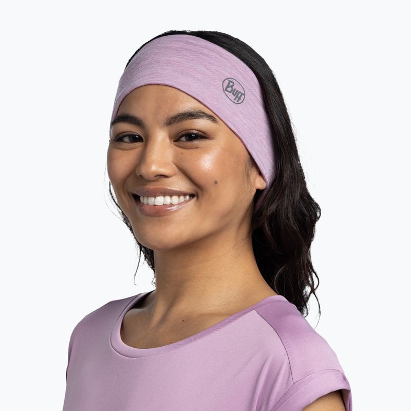 Лента за глава BUFF Lightweight Merino Wool pansy 2