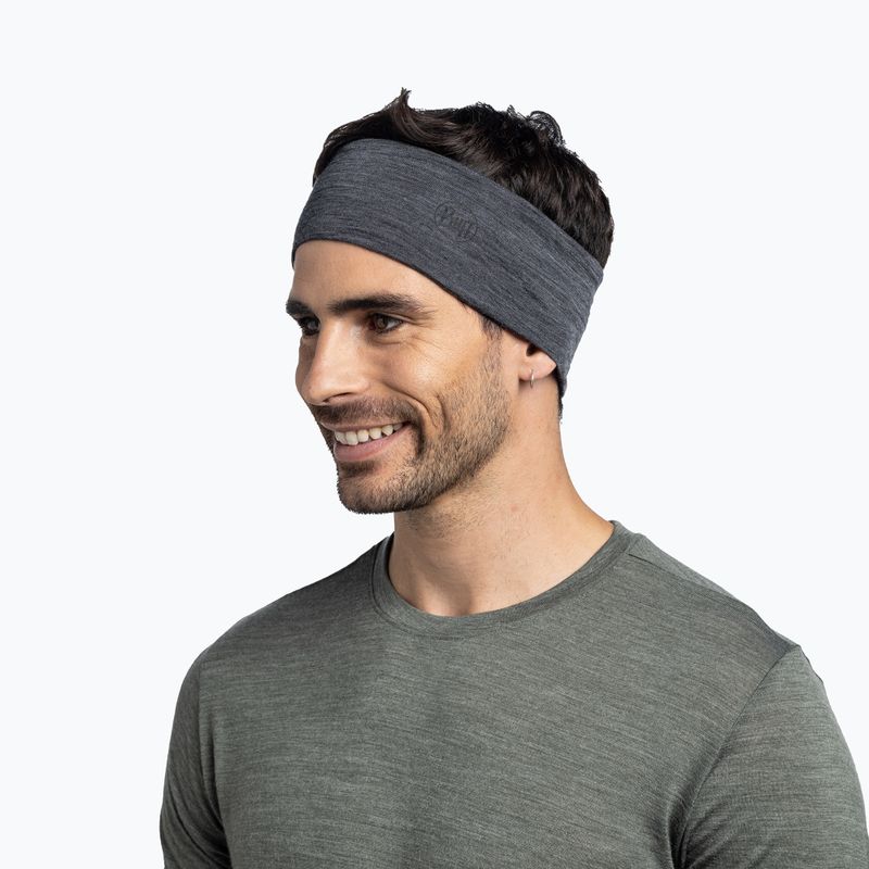 Лента за глава BUFF Lightweight Merino grey 3
