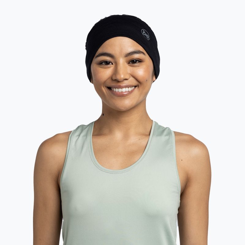 Лента за глава BUFF Lightweight Merino Wool black 3
