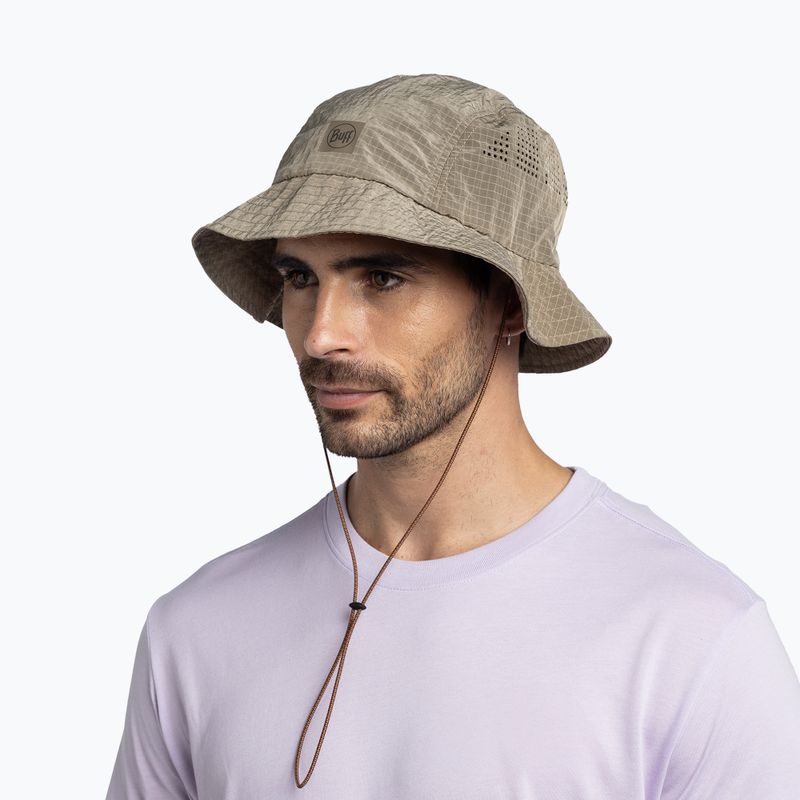 Шапка с периферия BUFF Go Bucket solid tundra khaki 5