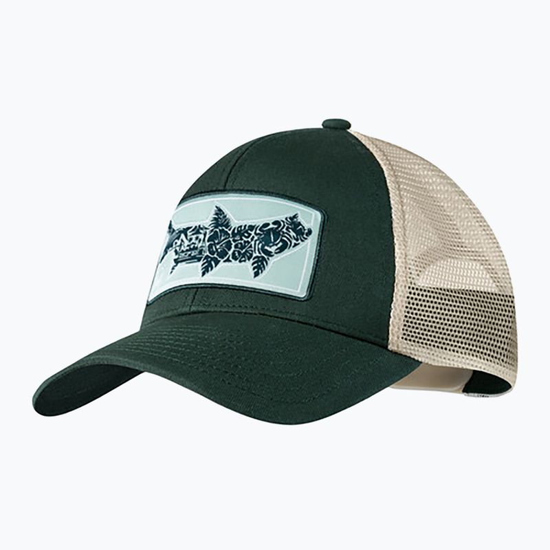 BUFF Explore Trucker Salt зелена бейзболна шапка