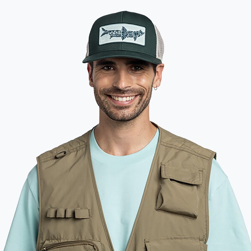 BUFF Explore Trucker Salt зелена бейзболна шапка 4