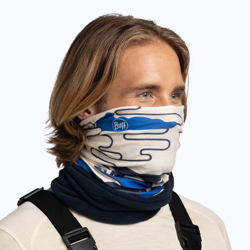 Мултифункционална кърпа BUFF Polar Hirajy Blue 6