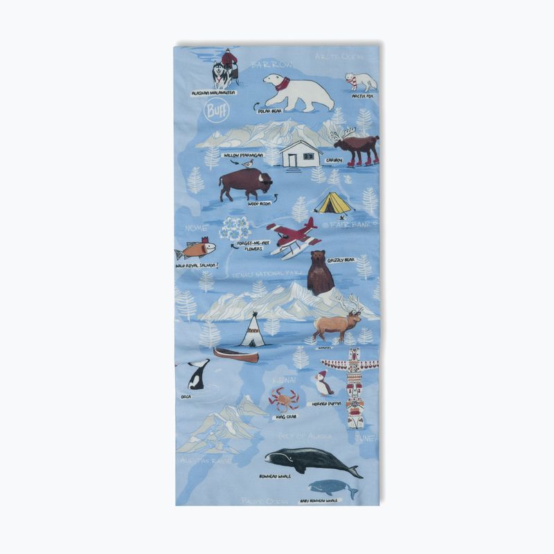 Многофункционална детска кърпа BUFF Original Ecostretch imus washed blue 2