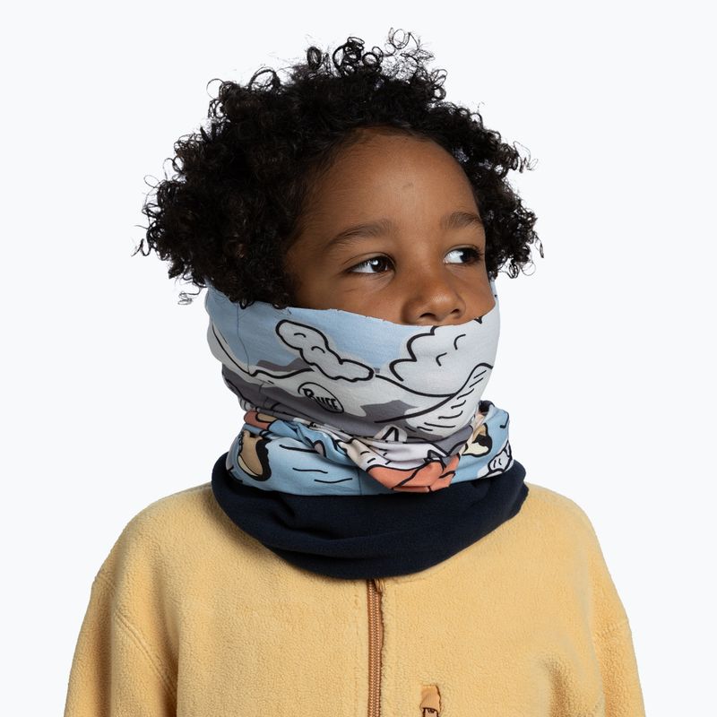 Детска мултифункционална кърпа BUFF Polar teal blue 4