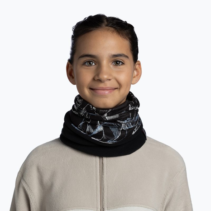 Детски мултифункционален баф BUFF Polar bargy black 3
