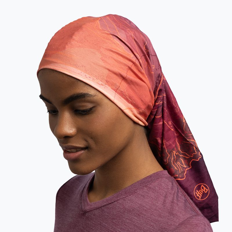 Многофункционална кърпа BUFF Original Ecostretch unal garnet 6