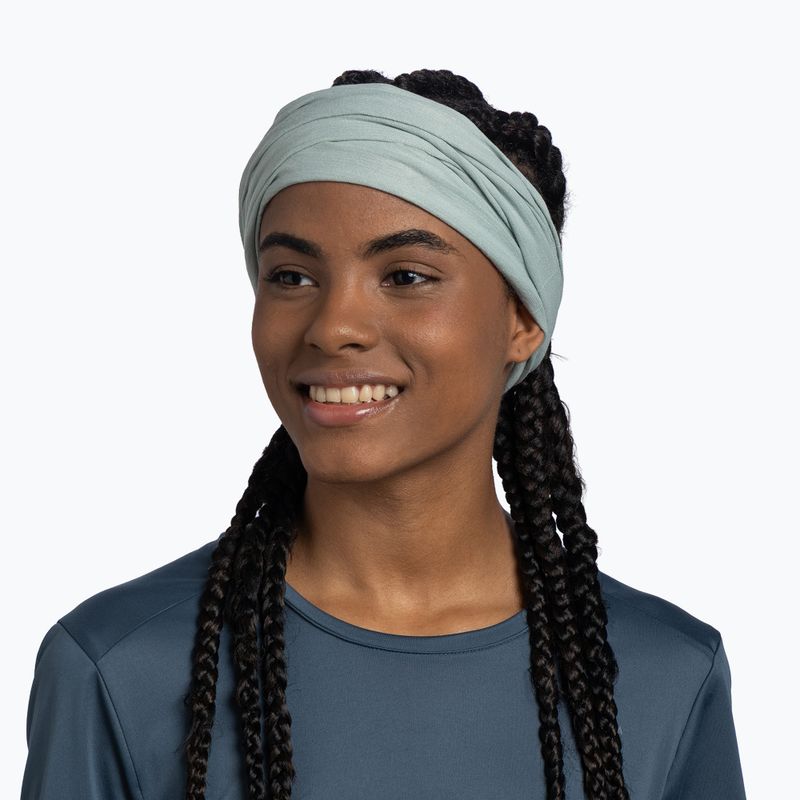 Многофункционална кърпа BUFF Coolnet UV+ solid seagrove green 4