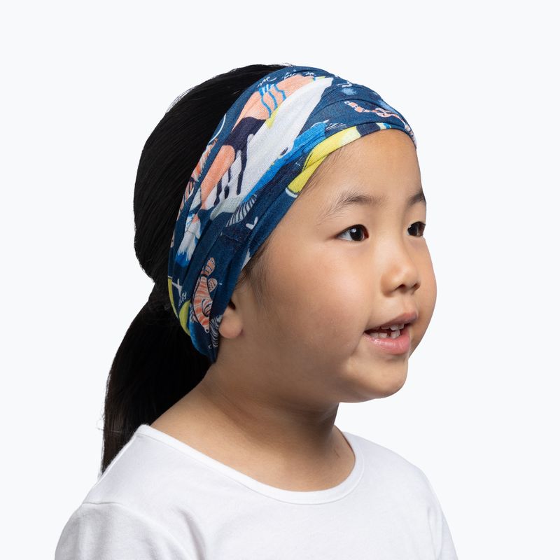 Детска многофункционална кърпа BUFF CoolNet UV huambi navy 4