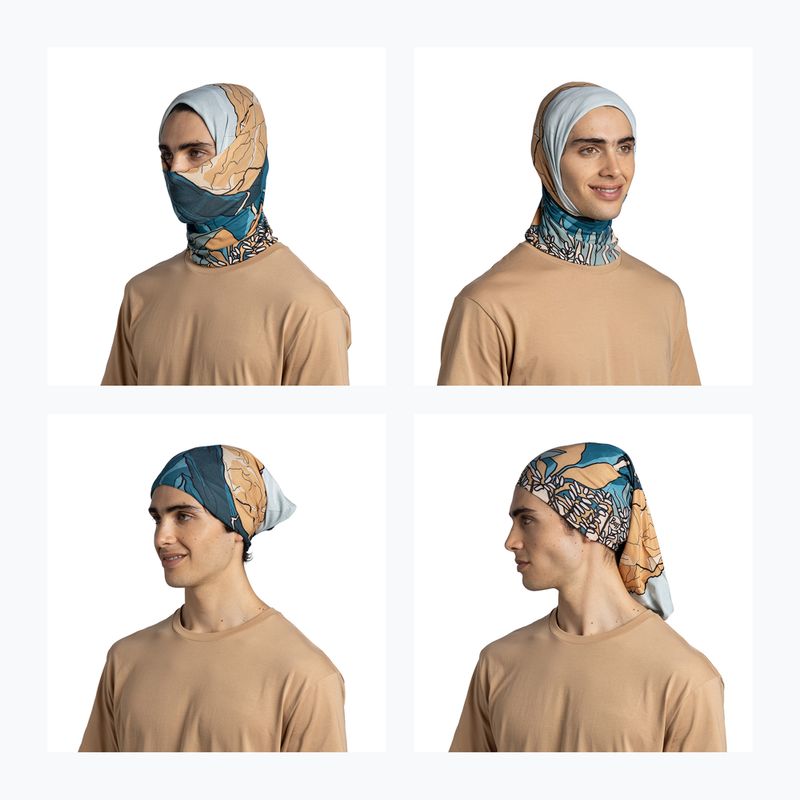 Многофункционална кърпа BUFF Coolnet UV nive teal 5