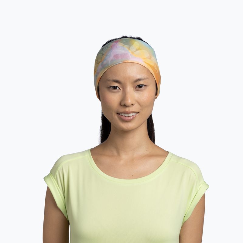 Лента за глава BUFF CoolNet UV Wide emerald seagrove green 2