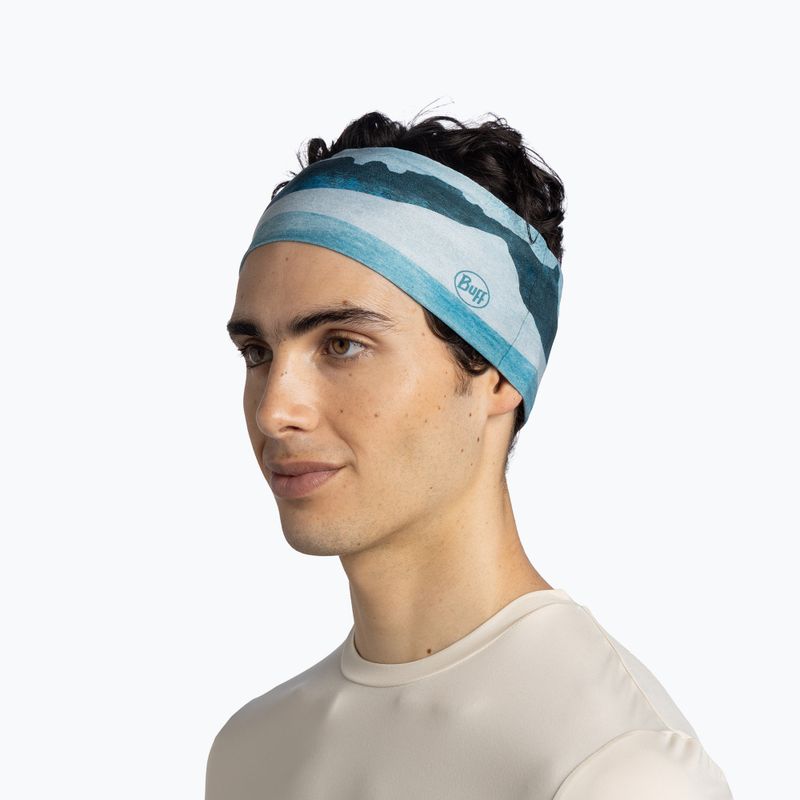 Лента за глава BUFF CoolNet UV Wide aler teal 3
