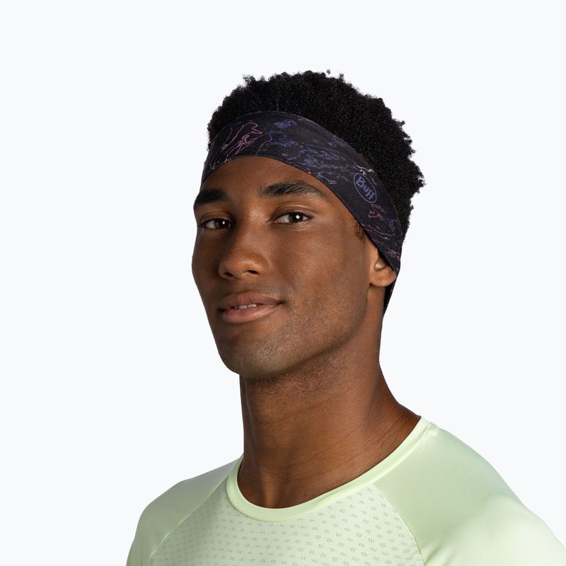 Лента за глава BUFF CoolNet UV Slim anter black 3