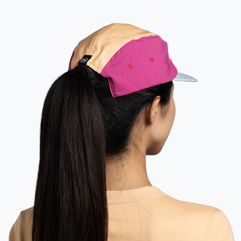 Шапка с козирка BUFF 5 Panel Go lagua pink 4
