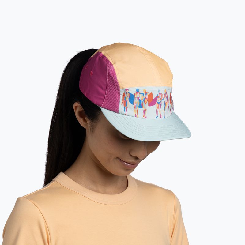 Шапка с козирка BUFF 5 Panel Go lagua pink 5