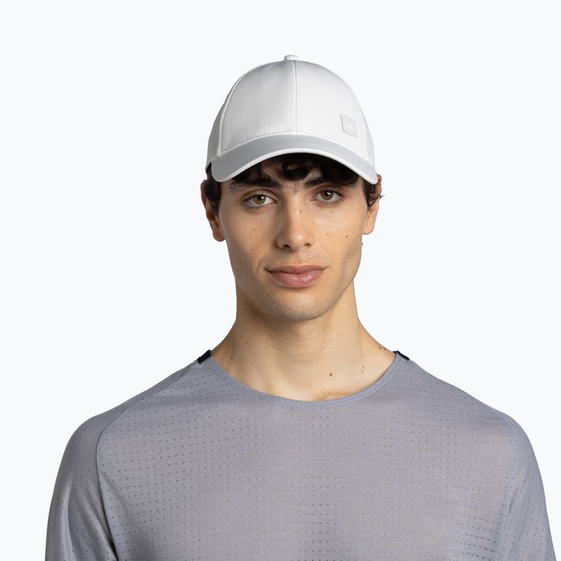 Шапка с козирка Buff Summit solid white 3
