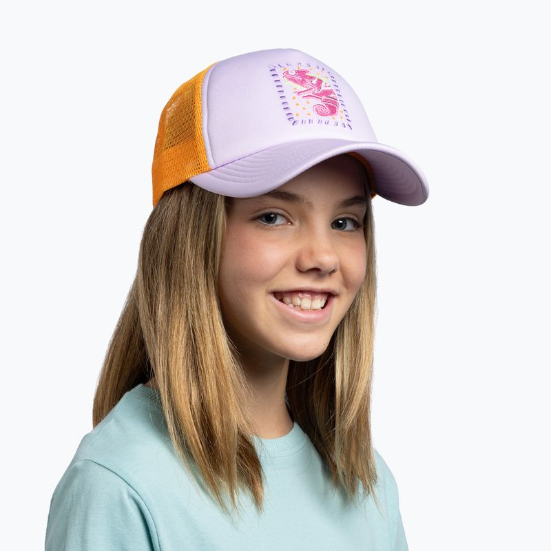 Детска шапка с козирка BUFF Trucker kalita sheer lilac 4