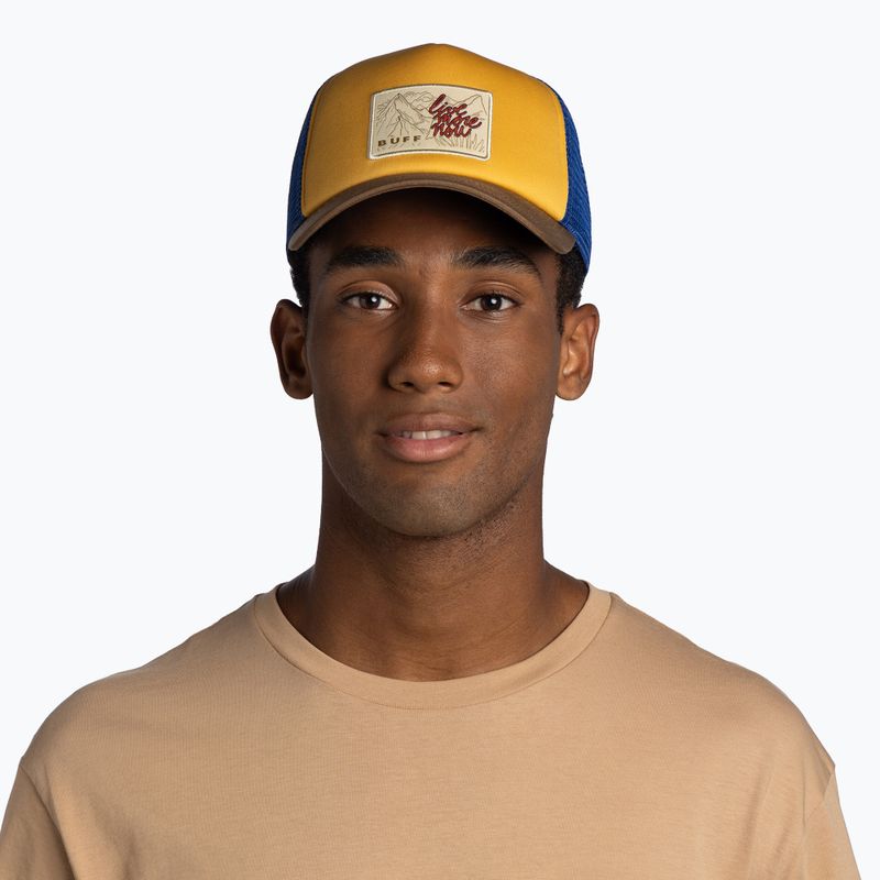 Шапка с козирка BUFF Trucker erlen camel 3