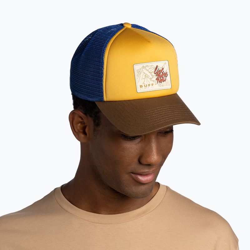 Шапка с козирка BUFF Trucker erlen camel 4