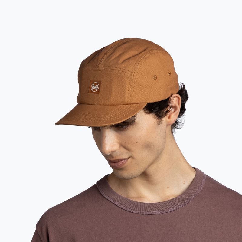 Шапка с козирка BUFF 5 Panel Venture solid camel 4
