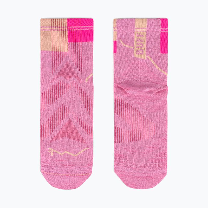 Чорапи BUFF CoolNet Quarter pink 2