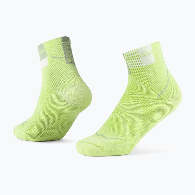 Чорапи BUFF CoolNet Quarter lime 3