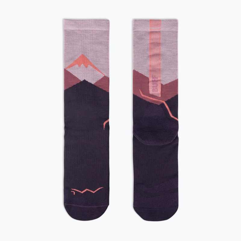 BUFF Merino Lightweight Crew LWC1 розови чорапи 3