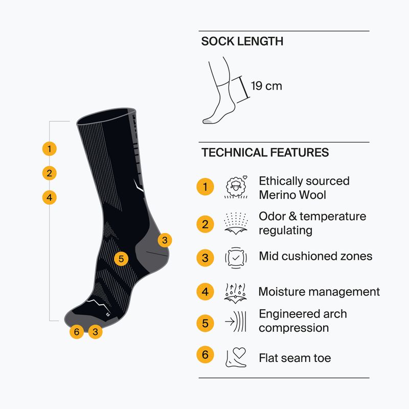 Чорапи BUFF Merino Lightweight Crew LWC4 blue 4