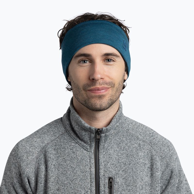 Лента за глава BUFF Merino Wide ocean 2