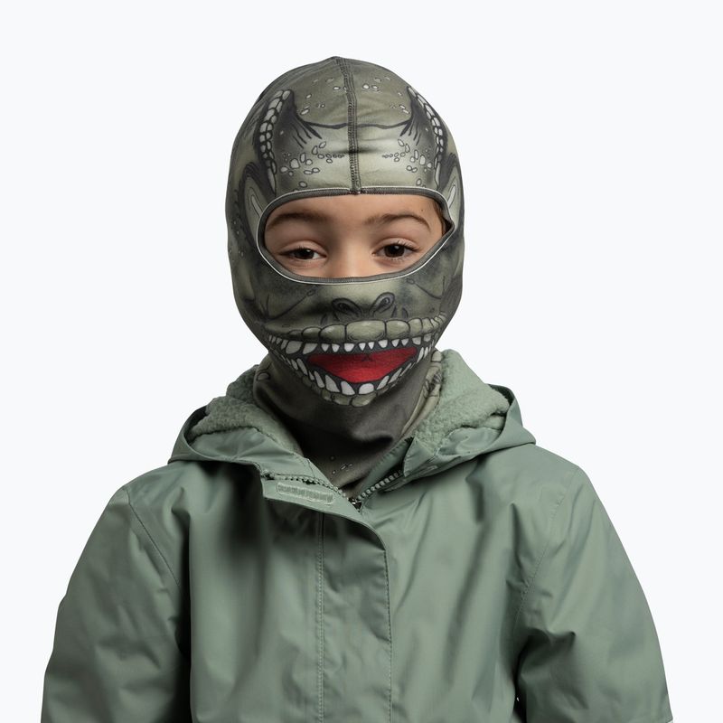 Шапка маска BUFF Polar dinochi beetle green 3