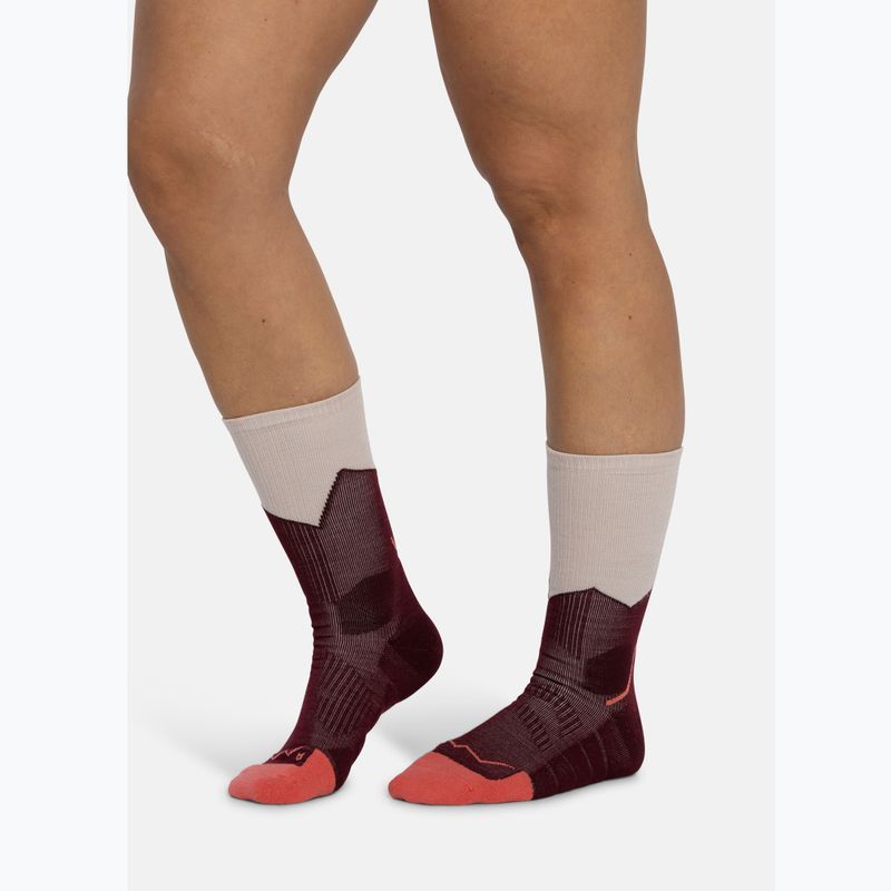Чорапи BUFF Midweight Crew wine 4
