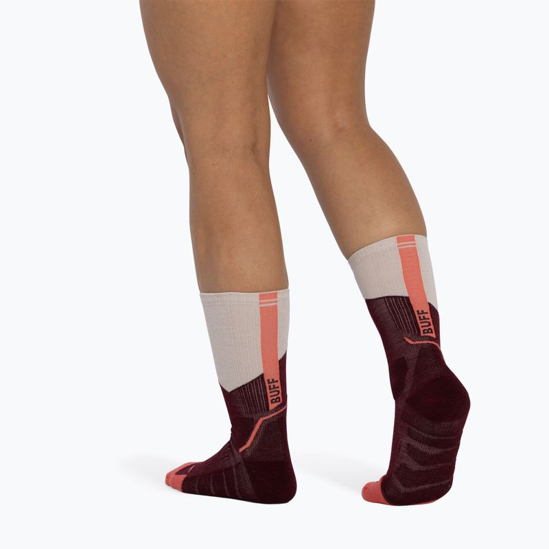 Чорапи BUFF Midweight Crew wine 5